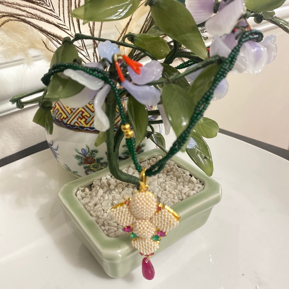 Gorgeous Ruby Studded Necklace - image 1